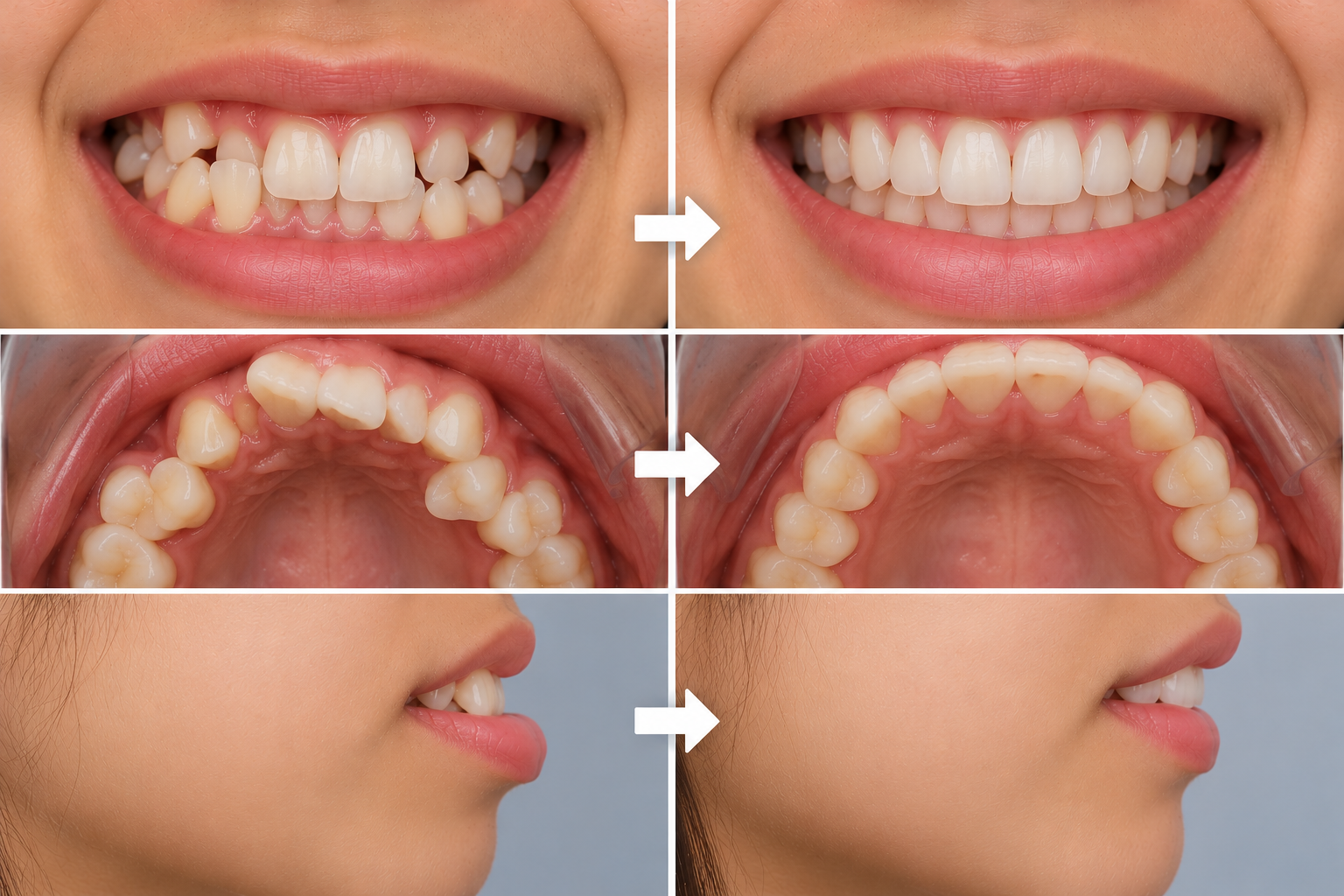 Dental illustration for understanding crossbite