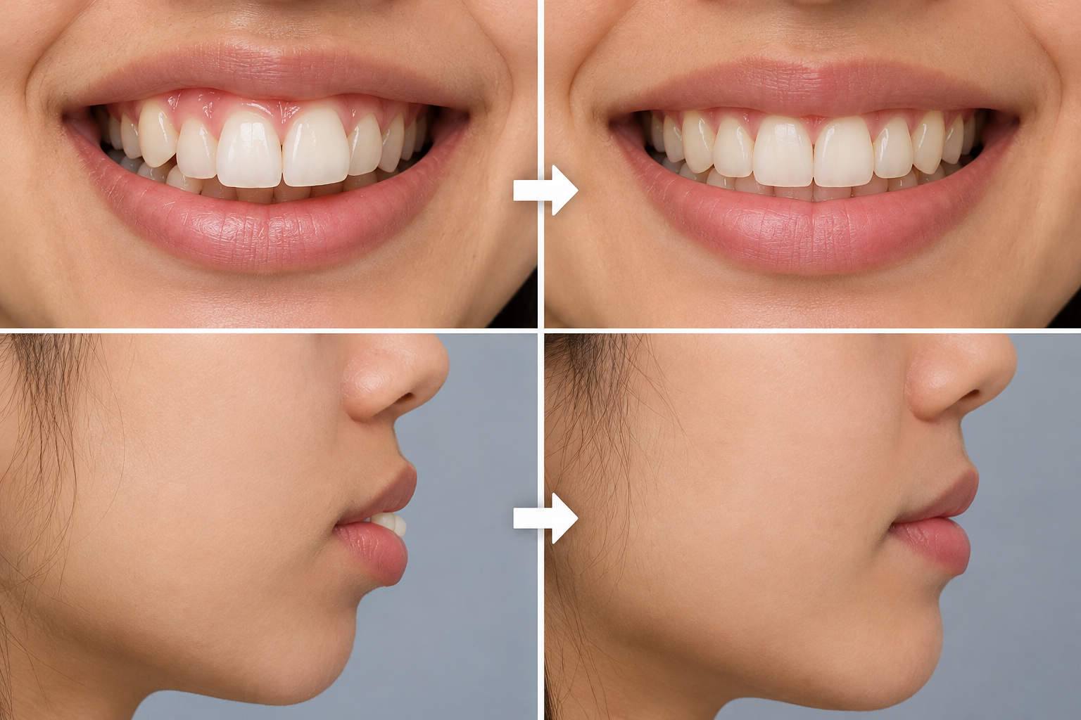 Dental illustration for understanding tooth alignment